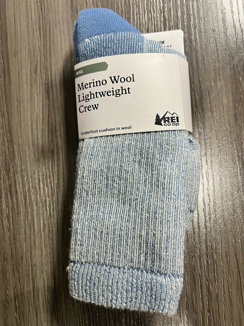 NWT REI Merino Wool lightweight crew hike socks